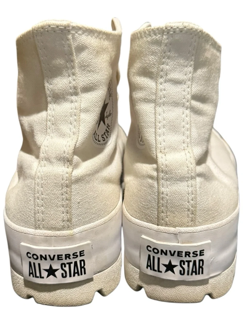 Converse Chuck Taylor All Star Hi Lugged High Top White Shoes Women's 10.5